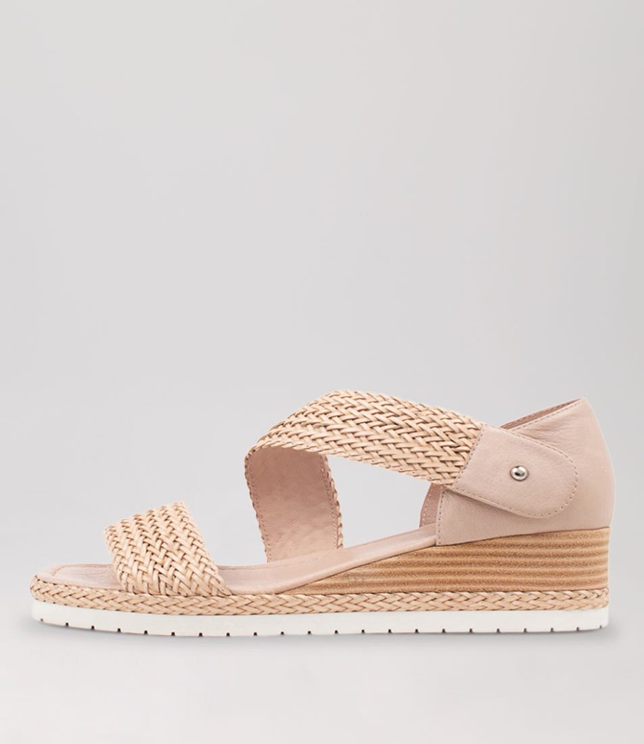 DJANGO & JULIETTE Ide Nude Weave Leather Espadrilles | Espadrilles