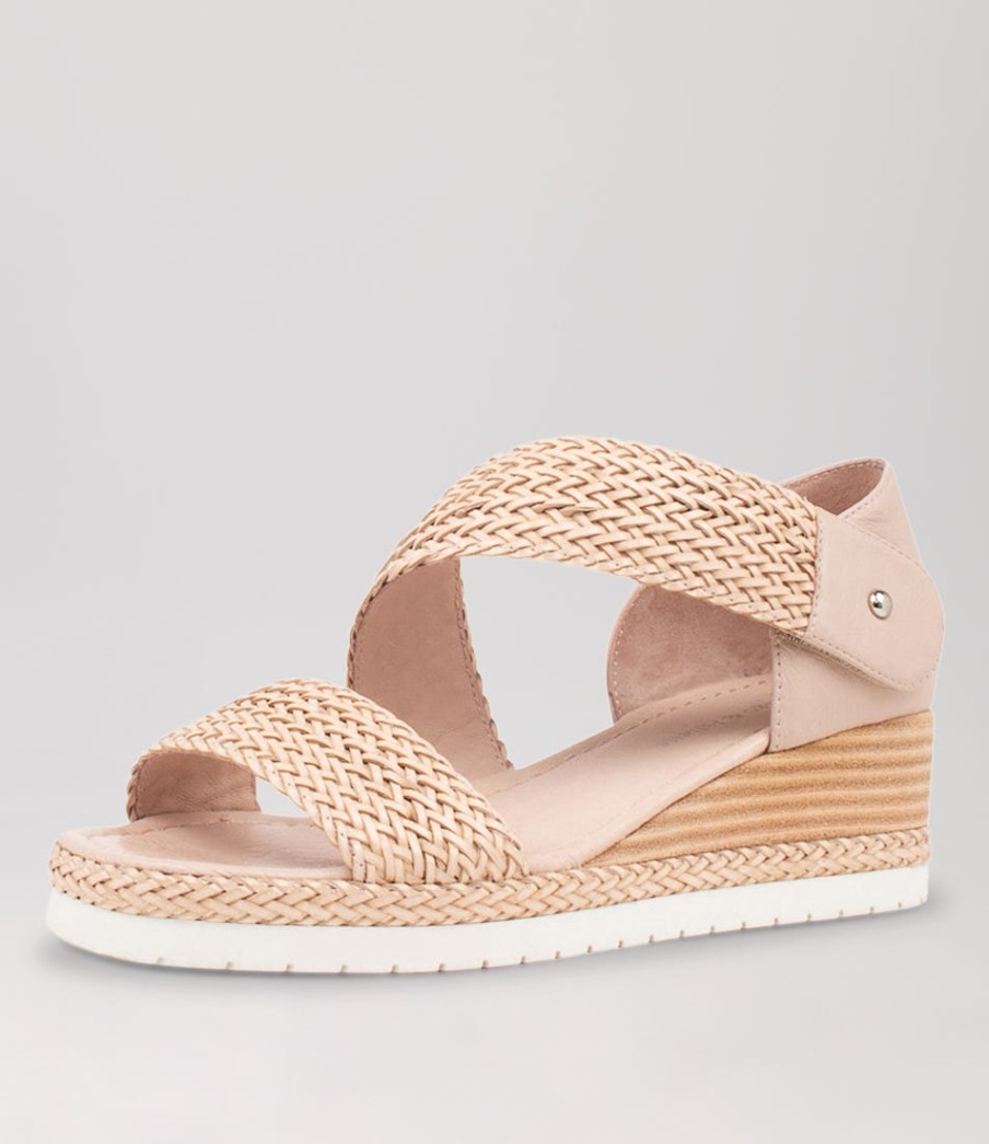 DJANGO & JULIETTE Ide Nude Weave Leather Espadrilles | Espadrilles