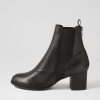 DJANGO & JULIETTE Shoko Black Leather Chelsea Boots | Boots