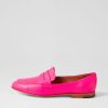 DJANGO & JULIETTE Ulani Hot Pink Leather Loafers | Loafers