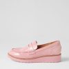 TOP END Oley Pink Patent Leather Loafers | Loafers