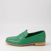 DJANGO & JULIETTE Agape Dark Emerald Spearmint Patent Leather Loafers | Loafers