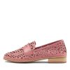 DJANGO & JULIETTE Addah Pretty Pink Leather Loafers | Loafers