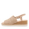 DJANGO & JULIETTE Issah Nude Weave-Leather | Espadrilles